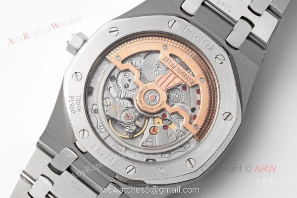 Swiss Replica Audemars Piguet Royal Oak 15202 Blue Dial Stainless Steel Watch 39mm 5