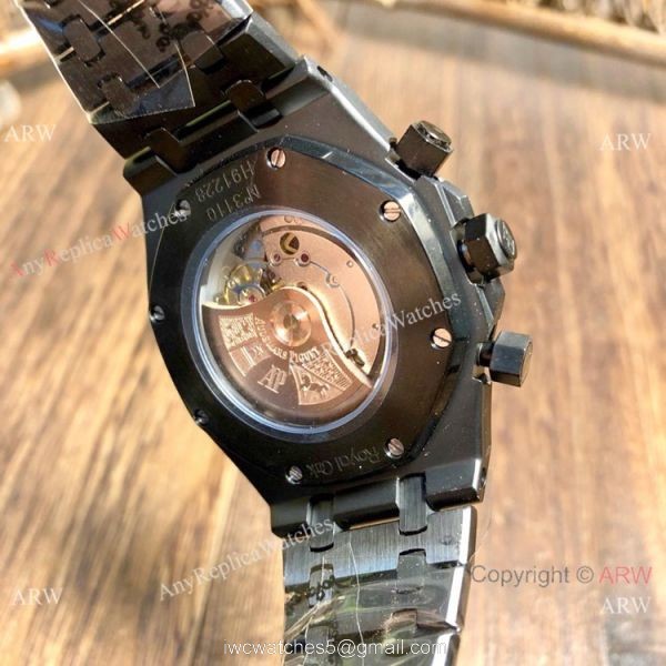Black Steel Audemars Piguet Royal Oak Replica Watches Automatic 5