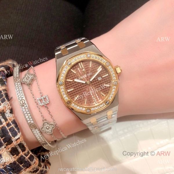 Copy Audemars Piguet Royal Oak Lady 33mm Watches Two Tone 5