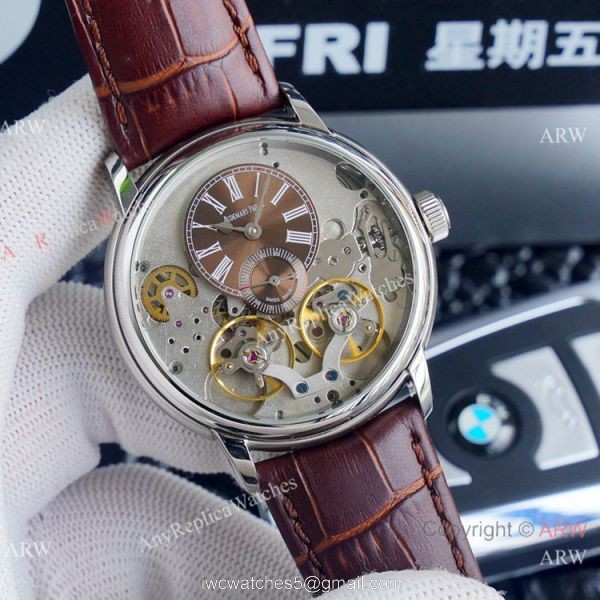 Replica Audemars Piguet Royal Millenary Rose Gold Skeleton Watches 5