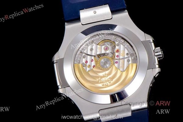 (GR) V2 Version New Patek Philippe Nautilus Annual Calendar 5726 Blue Dial Blue Rubber Replica Watch 5