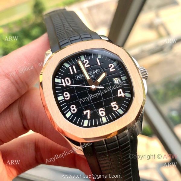 Buy Replica Patek Philippe Aquanaut 39mm Watches Rose Gold and Brown 5