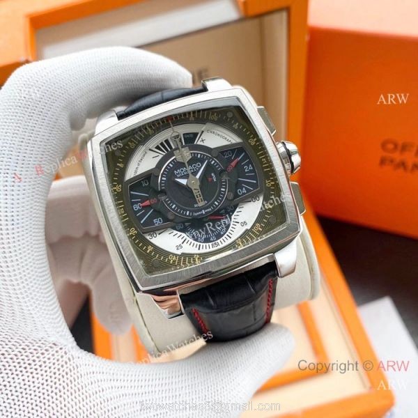 New Copy TAG Heuer Monaco Mikrograph Watch SS Black Dial 5