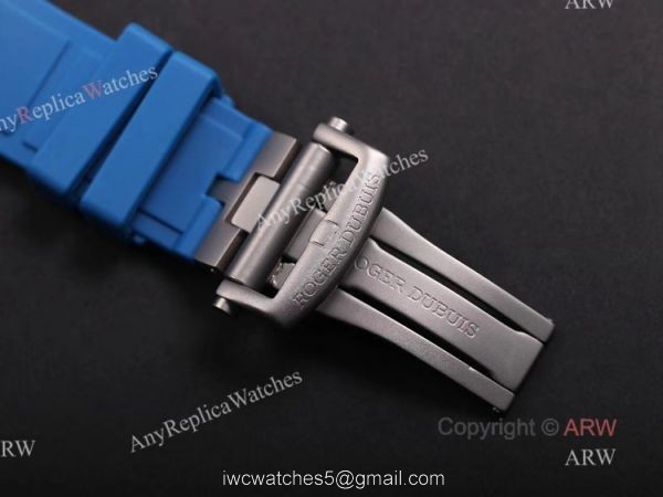 Swiss Replica Roger Dubuis Excalibur Blue Skeleton Watch For Men 5