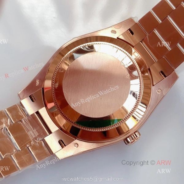 AAA Grade Replica Noob Rolex Day Date Rose Gold Swiss 3255 Automatic Watch 5
