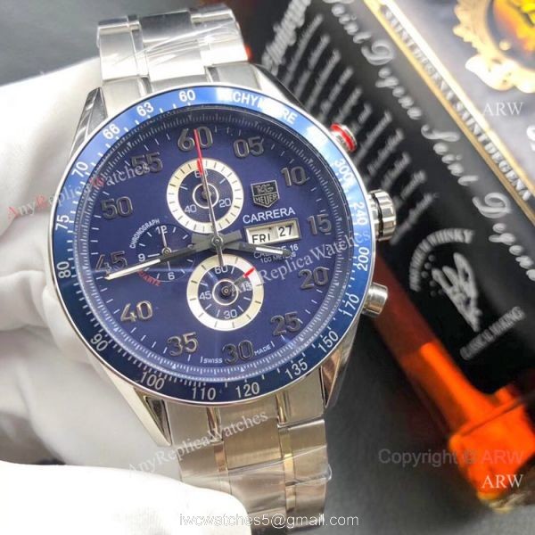 Buy Replica Tag Heuer Carrera Calibre 16 White Dial Watches 44mm 5