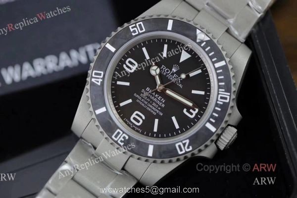 AAA Swiss ETA2824 Rolex Blaken Submariner No Date Knockoff Watches For Men 5