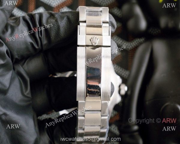 Top Replica Rolex Submariner Rainbow Bezel Blue Dial Watch 5
