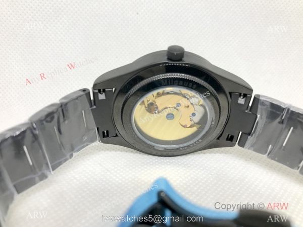 Best Replica Rolex Label Noir Tourbillon Men Watches 5