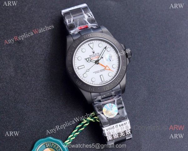 TW Factory Rolex Explorer II Swiss 2836 Watch Black and White 5