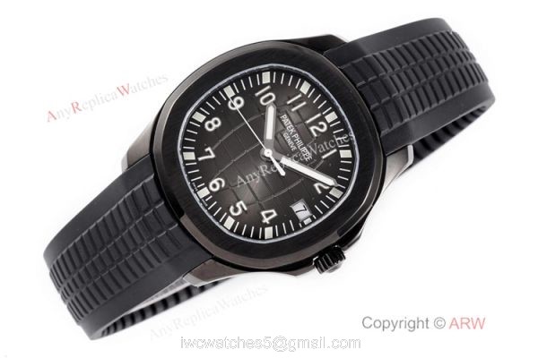 Swiss 1:1 Patek Philippe Aquanaut Series Watch DLC Carbon Case Swiss Cal324 5