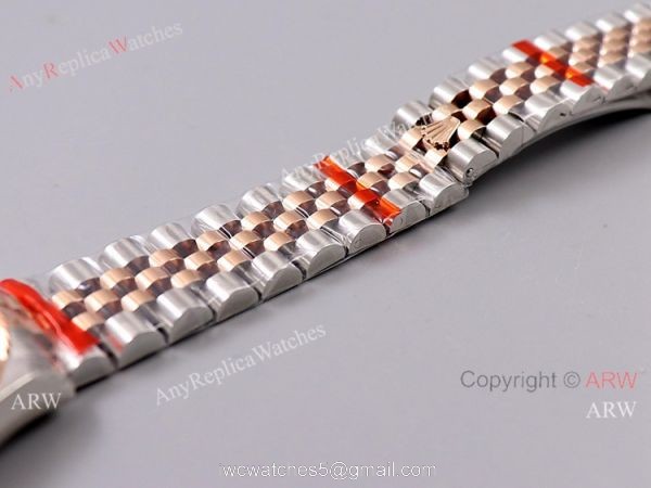 (TW) Swiss Grade Rolex Datejust 31mm Rolex Jubilee Rose Gold Mother Of Pearl 5
