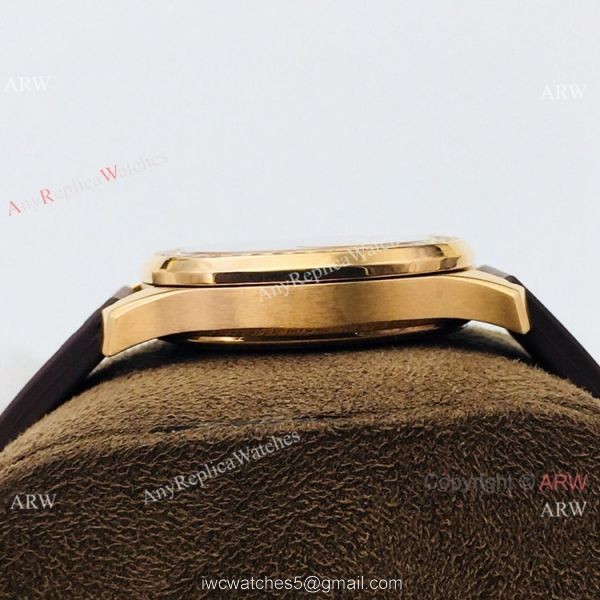 PFF Replica Patek Philippe Aquanaut Luce Lady Quartz Watch Chocolate Dial 5