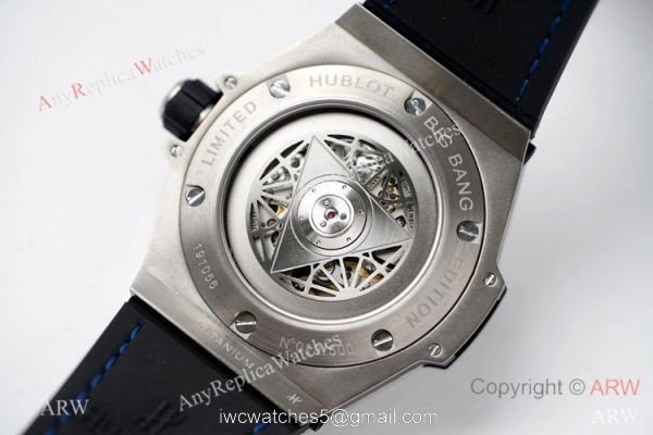 NEW! Swiss Grade Hublot Big Bang Sang Bleu Titanium Blue Watch HUB1213 5