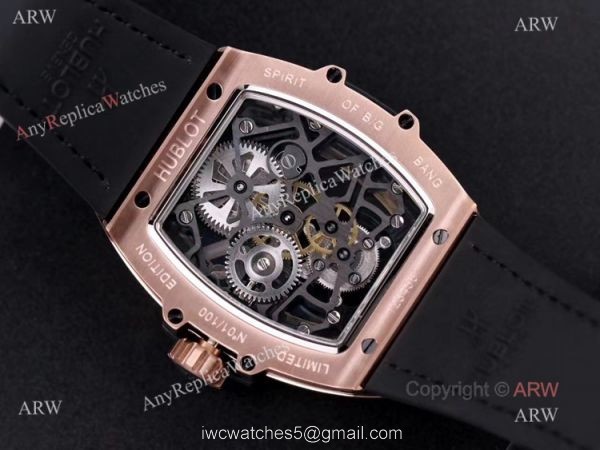 Best Hublot Masterpiece Mp-06 Senna Rose Gold Diamond Tourbillon Watch Replica 5