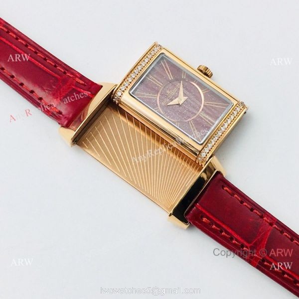 Swiss Copy Jaeger-LeCoultre Reverso One Duetto Rose Gold Diamond Watch Lady 20mm 5