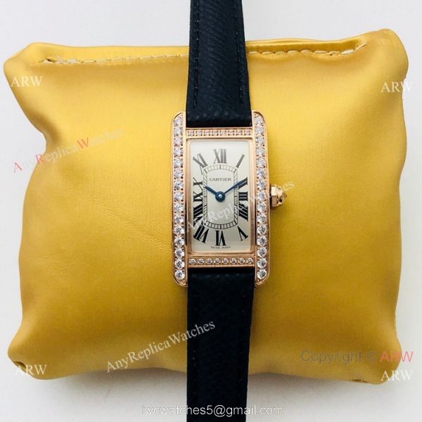 2020 New Copy Cartier Tank Americaine Women Watches Swiss Quartz Movement 5