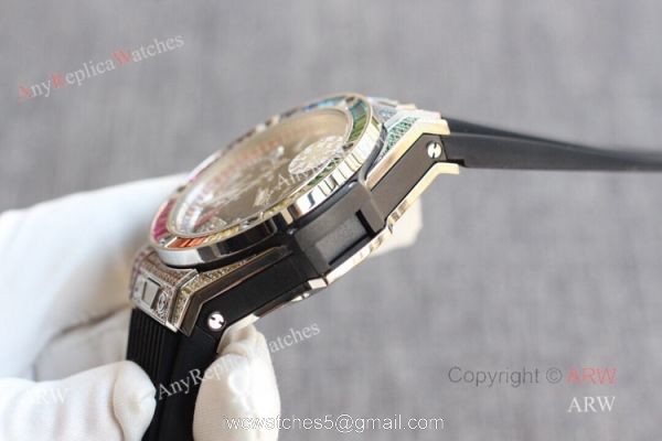 Best Hublot Big Bang Unico Rainbow King Watch Hublot Big Bang Diamond Watch Swiss Replica 5