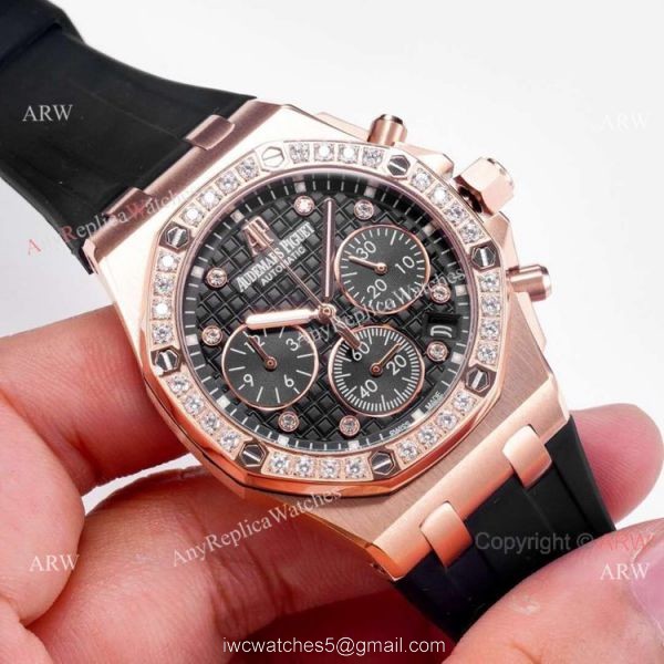 Audemars Piguet Royal Oak Offshore Watches Rose Gold Diamond 5