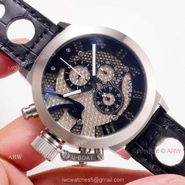 2020 NEW! U-Boat Classico U-8060 Replica Watches Stainelss Steel Chronograph 5