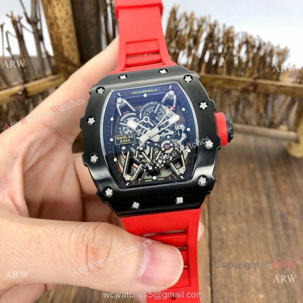 Best Quality Richard Mille RM35-02 Rafael Nadal All Black Watches Men 5