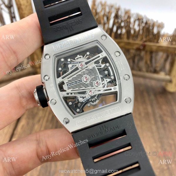 AAA Copy Richard Mille Bubba Watson RM38-01 Men Watch SS Diamond 5