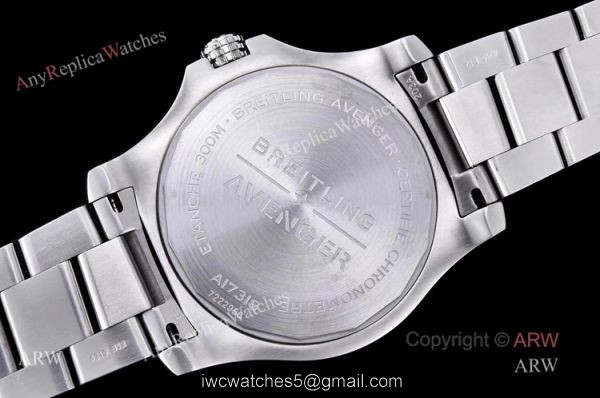 (GF) Best Breitling Avenger 43 Blue Dial Stainless Steel Swiss Replica Watches 5