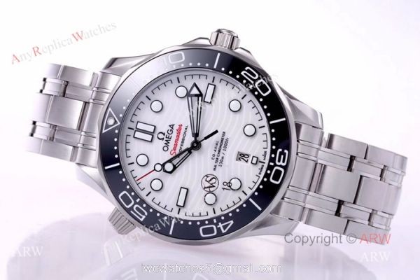 VS Factory Omega Seamaster 300 White Dial New 2020 Swiss Replica Watches For Men 5