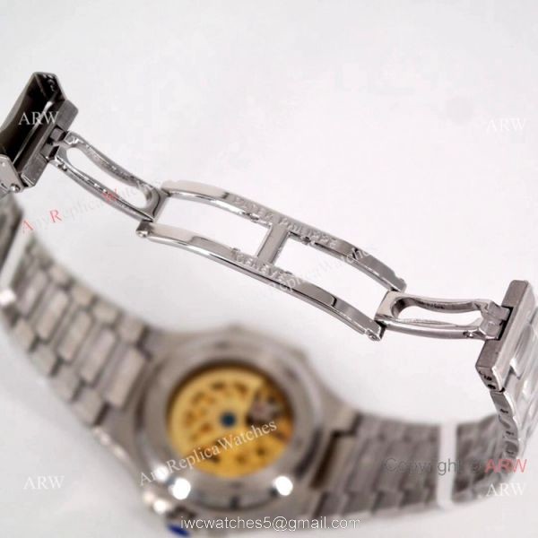 Copy Patek Philippe Skeleton Nautilus Watches Stainless Steel 5