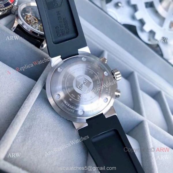 Oris ProDiver Chronograph Replica Watches Black Red 5