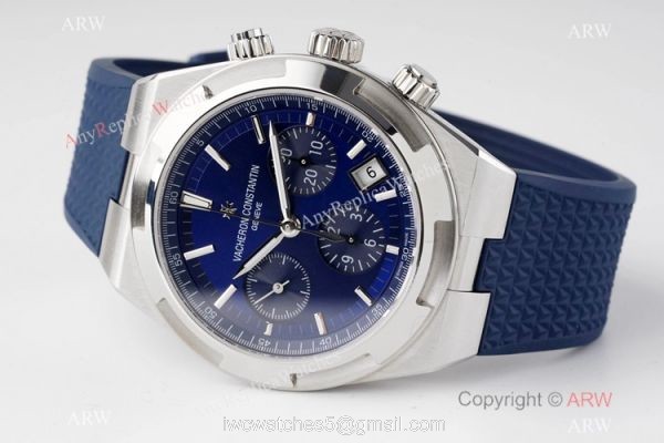 Swiss Copy Vacheron Constantin Overseas Chronograph 5500V Watch Blue Face 5