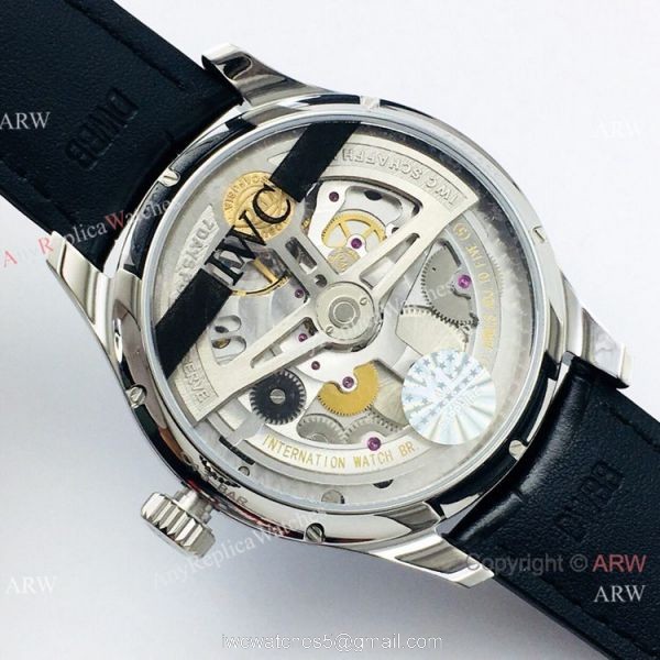 Swiss Grade 1 IWC Portuguese Annual Calendar Olive Green Watch YL Factory v2 Version 5