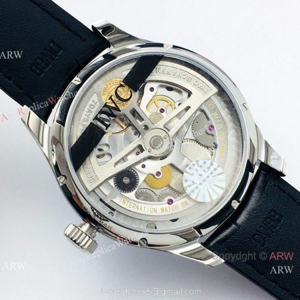 Swiss Grade 1 Copy IWC Portuguese Annual Calendar YLF v2 Version Watch Blue Face 5