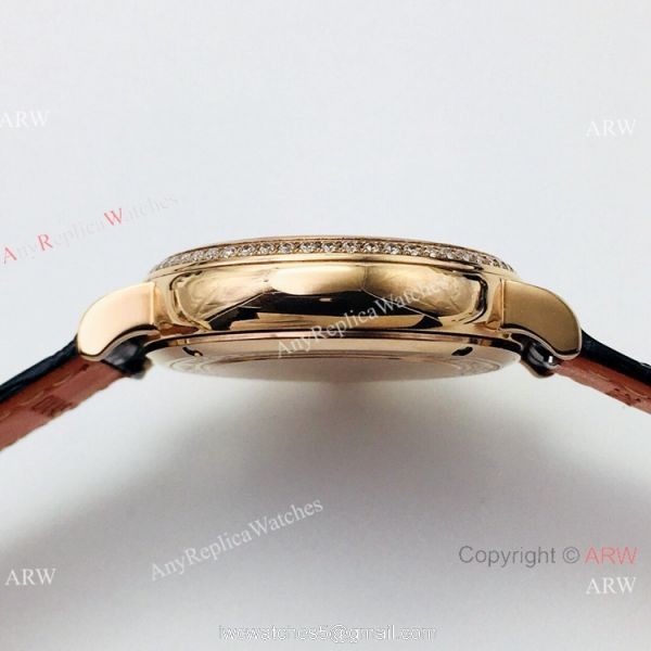 Swiss Copy IWC Portofino Ladies Watch Rose Gold Diamond Bezel 5