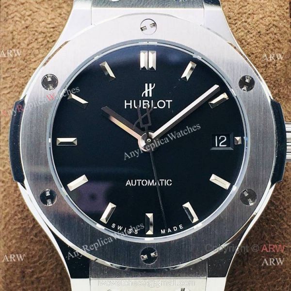 AAA Swiss Replica Hublot Classic Fusion Women Watches Swiss 2892 Black Dial 5