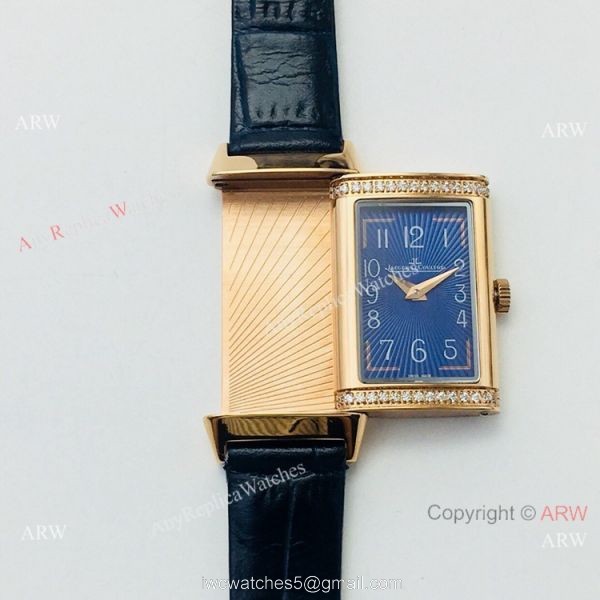 Swiss Replica Jaeger-LeCoultre Reverso One Sapphire Glass Watch 20mm Blue Dial 5