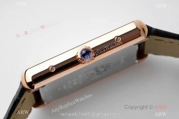 New! AF Factory Cartier Tank Solo Rose Gold Replica Watch Swiss Quartz 5