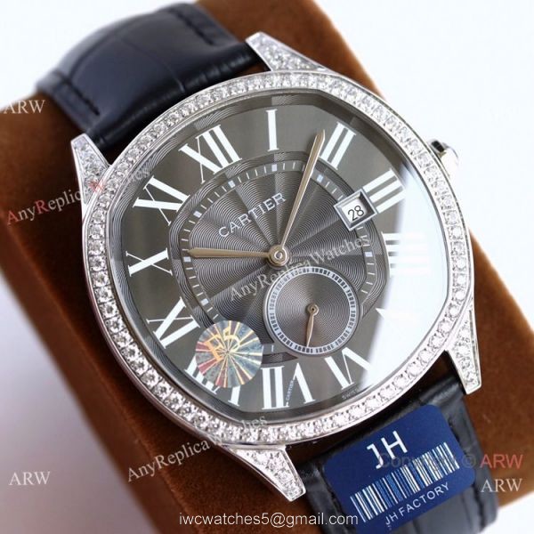 JH Factory AAA Replica Cartier Drive De Watches Blue Dial 40mm 5