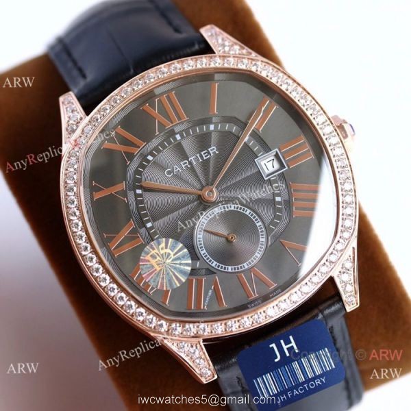JH Factory Swiss Cartier Drive De Watches Rhodium Dial 5