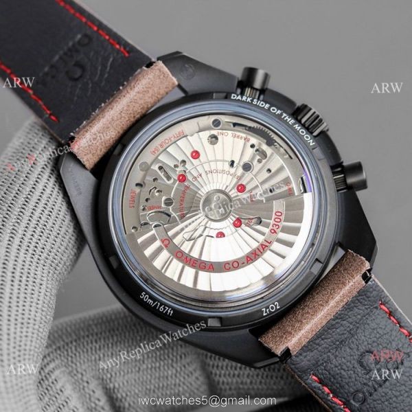 JH Omega Speedmaster Chronograph Dark Side of the Moon 9300 Watch Ceramic Case 5