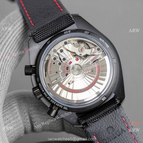 JH Omega Speedmaster Chronograph Dark Side of the Moon Watch Matte Case 5