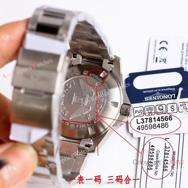 AAA Replica Longines Hydroconquest Watch Stainless Steel Blue Ceramic 41mm 5