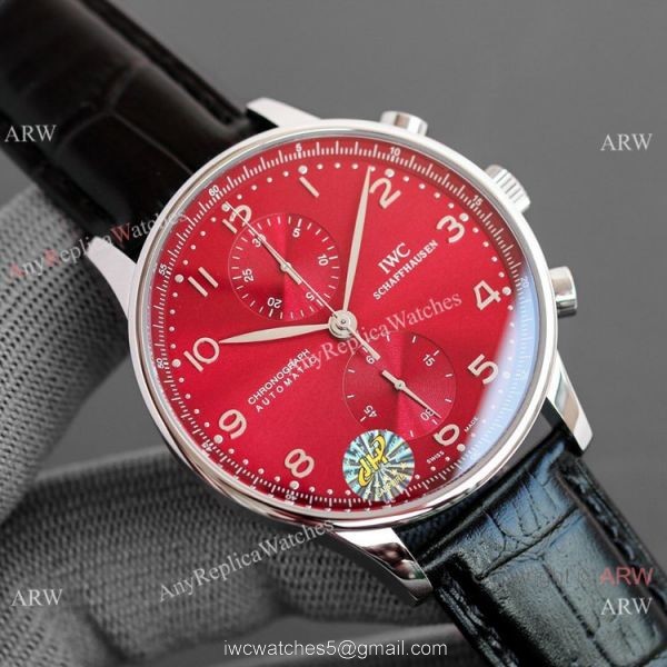 AAA Replica IWC Portuguese Chronograph Blue Dial Watches Swiss 7750 5