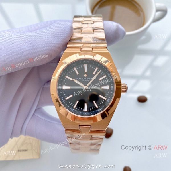 Best Quality Vacheron Constantin Overseas Copy Watches Rose Gold 5