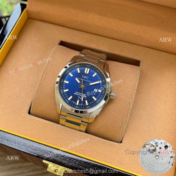Replica IWC Aquatimer Stainless Steel Blue Dial Watches 42mm 5