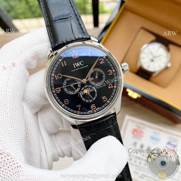 2020 New! IWC Portugieser Perpetual Calendar Watches Rose Gold 5