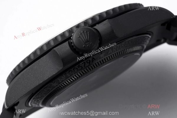 VR-Factory MAX 1-1 Best Edition Rolex Andrea Pirlo Skeleton Submariner Watch All Black 5
