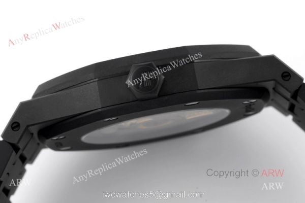 New Audemars Piguet Royal Oak White Dial Black Venom 15400 Swiss Replica DLC Watches 5