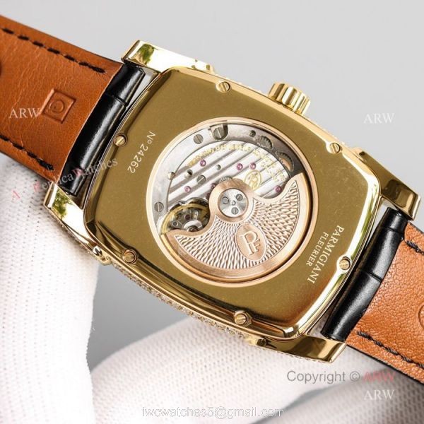 Yellow Gold Parmigiani Fleurier KALPA Diamond Watches Replica For Men 5