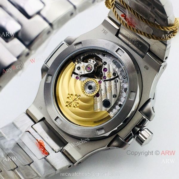PFF Factory Replica Patek Philippe Nautilus Watch New Onyx Face 5